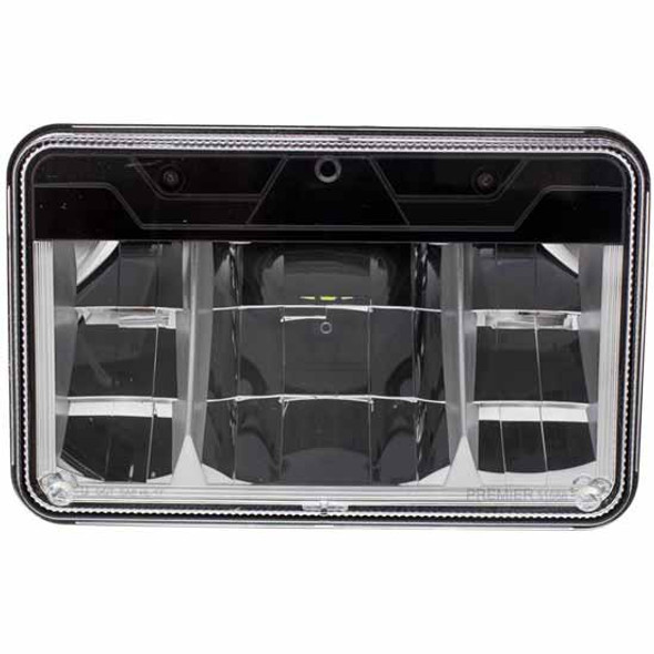 4 X 6 Inch High Power LED Headlight W/ Polycarbonate Lens & Housing 4 X 6 Inch High Power LED Headlight W/ Polycarbonate Lens & Housing