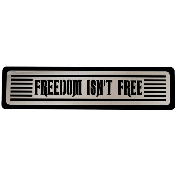 CSM 5 X 20 X 1/4 Inch Billet Aluminum Step Plate W/ Freedom Isn't Free SS Insert CSM 5 X 20 X 1/4 Inch Billet Aluminum Step Plate W/ Freedom Isn't Free SS Insert