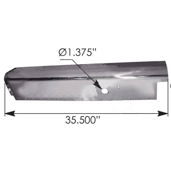 Chrome Grille Surround For Peterbilt 379 Extended Hood