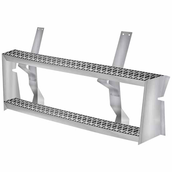 BESTfit Aluminum Fuel Tank Step Assembly- 5 Inch Wide W/ Length Options For Freightliner