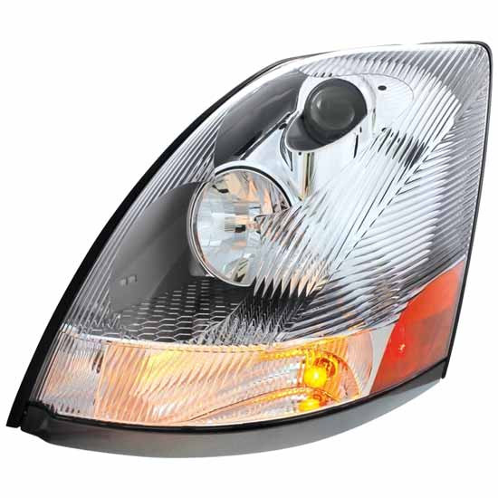 BESTfit Chrome Headlight With Halogen Bulbs For Volvo VNL Gen II