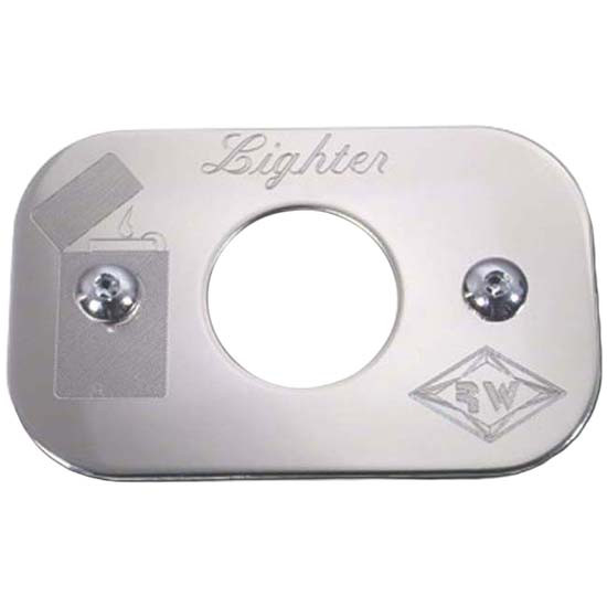 Stainless Engraved Cigarette Lighter Plate For Peterbilt