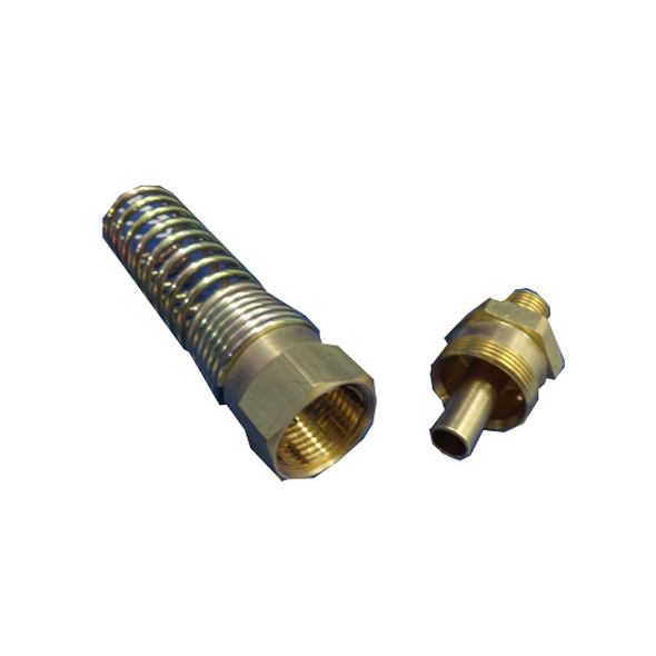 Air Brake Rubber Hose Fitting 1/4 MP X 3/8 Air Brake Rubber Hose Fitting 1/4 MP X 3/8