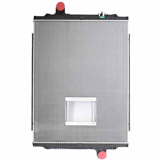BESTfit Plastic Aluminum Radiator W/ PTO 40.5 X 30.625 X 2 Inch 2 Row For Peterbilt & Kenworth