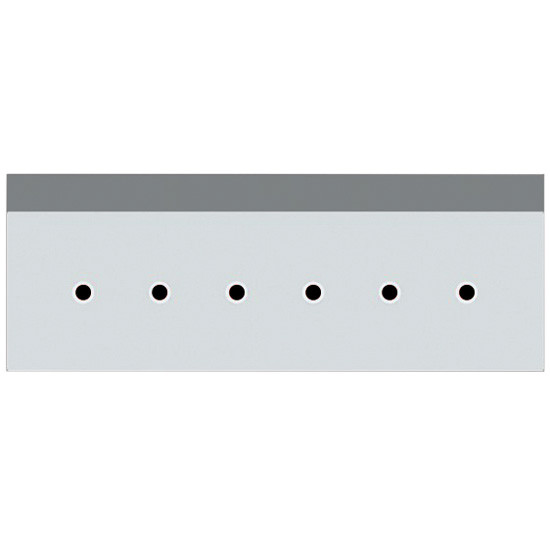 70 Inch Stainless Steel Sleeper Shock Bag Cover W/ 6 - 3/4 Inch Button Light Holes For Peterbilt W/ Unibilt Sleeper