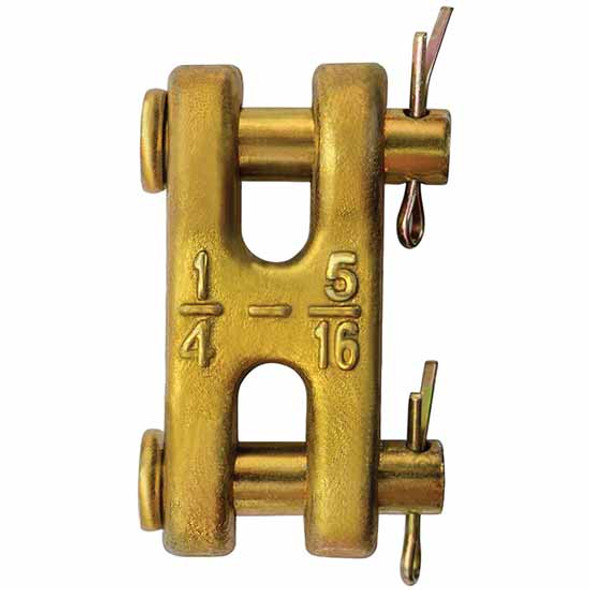 Double Clevis For 1/4 - 5/16 Inch Link Chain, Grade 70, Working Load 6600Lbs Double Clevis For 1/4 - 5/16 Inch Link Chain, Grade 70, Working Load 6600Lbs