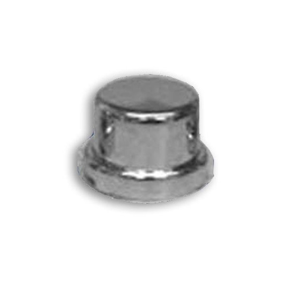 12MM & 7/16 Inch Chrome Plastic Top Hat Nut Cover with Flange - 10 Pack 12MM & 7/16 Inch Chrome Plastic Top Hat Nut Cover with Flange - 10 Pack