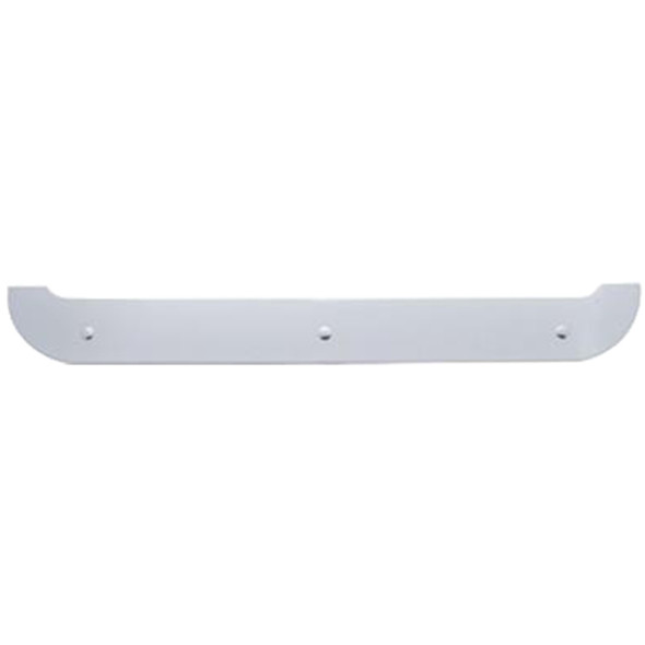Chrome 4 X 24 Inch Chrome Contour Bottom Mud Flap Plate - Bolt Thru Chrome 4 X 24 Inch Chrome Contour Bottom Mud Flap Plate - Bolt Thru
