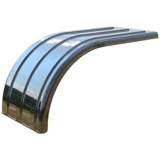 Minimizer Smoky Black Mirror Finish Poly Brute Half Or Full 53 Inch Fender Section For Single Or Tandem Axles