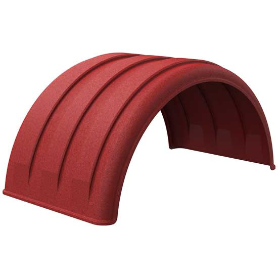 Minimizer Red Poly Single Axle Fender For 16.5 Inch Wheels