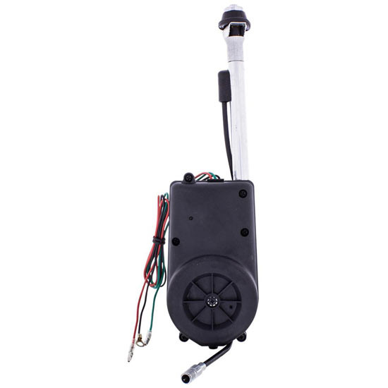 Stainless Steel 33 Inch Fully Automatic AM/FM Antenna, 5 Ang LED Bases