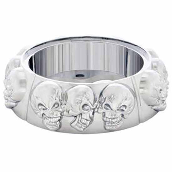 Chrome Skull Steering/ Horn Button Bezel