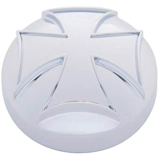 Plastic Chrome Air Valve Knob Cover W/ Iron Cross For United Pacific Air Valve Knob