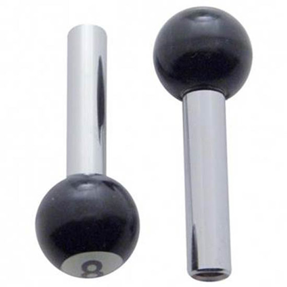 8 Ball Door Lock Knobs - 2 Pc Set 8 Ball Door Lock Knobs - 2 Pc Set