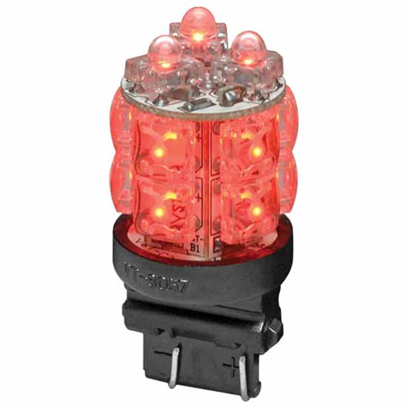 13 Diode 3157 Bulb - Red LED / Clear Lens