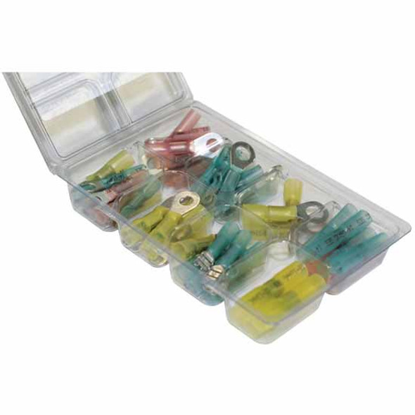 Solder Seal Heat Shrink Terminal Kit In Reclosable Plastic Kit - 60 PCS Solder Seal Heat Shrink Terminal Kit In Reclosable Plastic Kit - 60 PCS
