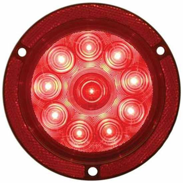 10 LED 4 Inch Reflector Stop. Turn And Tail Light - Red LED/ Red Lens 10 LED 4 Inch Reflector Stop. Turn And Tail Light - Red LED/ Red Lens