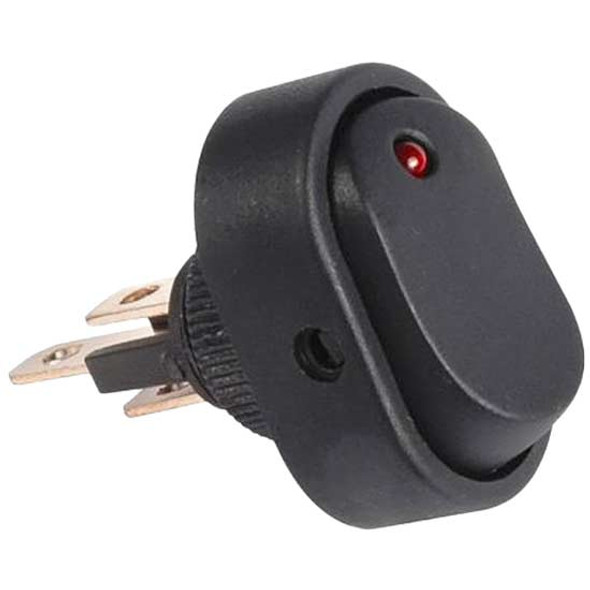 LED Red Oval Rocker Switch , 16A At 12V For 1/2 Inch Hole LED Red Oval Rocker Switch , 16A At 12V For 1/2 Inch Hole