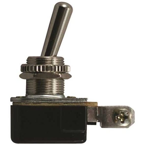 Bakelite Toggle Switch, 15A At 12V, 2 Screw Terminals For 1/2 Inch Hole Bakelite Toggle Switch, 15A At 12V, 2 Screw Terminals For 1/2 Inch Hole