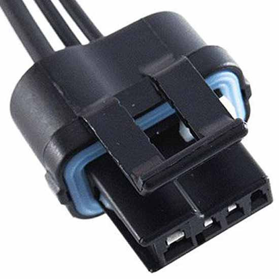 3-Wire Alternator Connector W/ 1 12 AWG Lead & 2 18 AWG Leads For GM Alternators W/ Internal Voltage Regulator Replaces 12101895