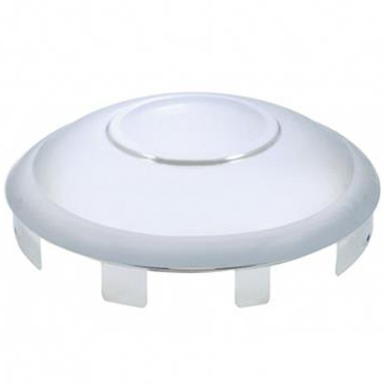 Stainless Steel Classic Front Hubcap For Most 4, 5 Or 6 Notched Hubs