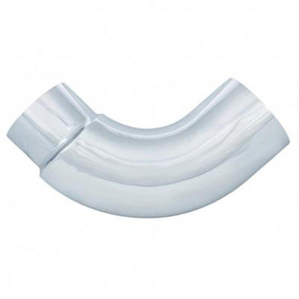 Chrome 90 Degree Exhaust Elbow, Reduce 7 OD To 5 OD Inch