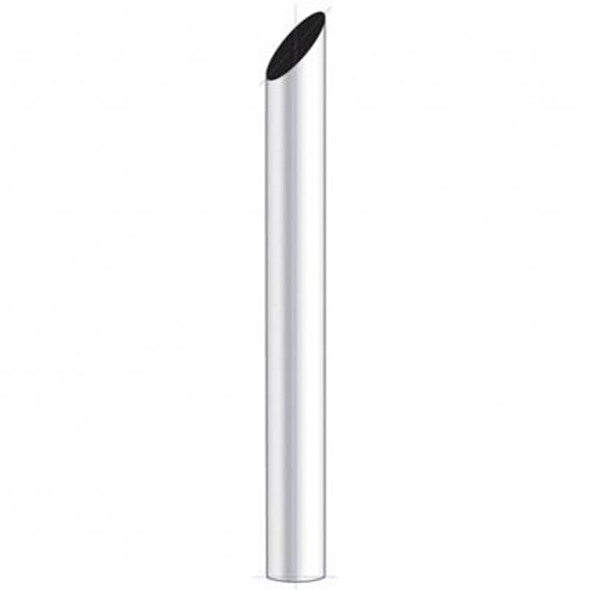 Chrome 7 Inch Mitered Plan Bottom Exhaust