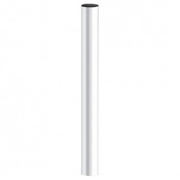 Chrome 5 Inch Straight Plain Bottom Exhaust
