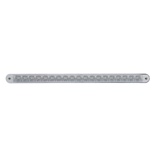 19 LED 12 Inch Light Bar W/ Chrome Plastic Bezel