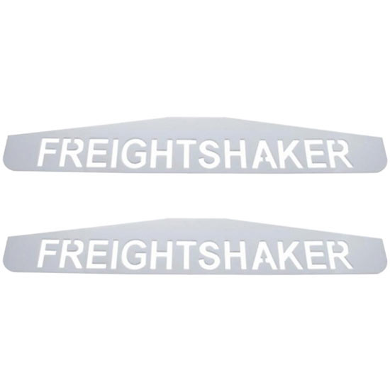 4 x 24 Inch Chrome Freightshaker Bottom Mud Flap Plates For Freightliner