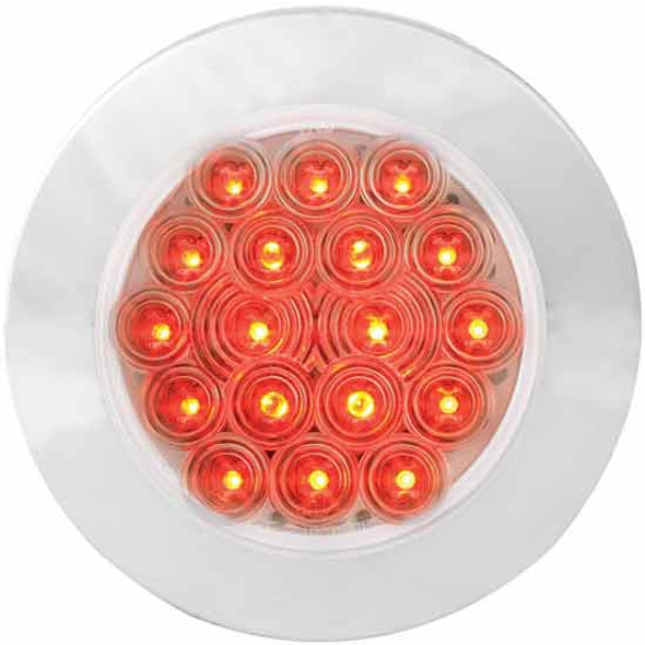4 Inch 18 Diode Stop, Turn, Tail Light W/ Twist/Lock Bezel Option
