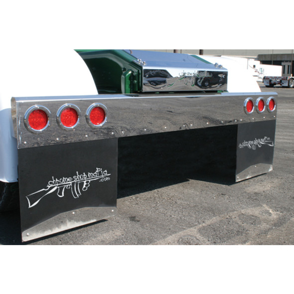 CSM Stainless Steel 96 Inch Full Rear Light Bar W/ Light Hole Options