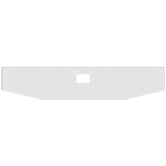 20 Inch Blind Mount Chrome Standard Boxed End Bumper W/Custom Taper For Peterbilt 357, 378 & 379 SFA