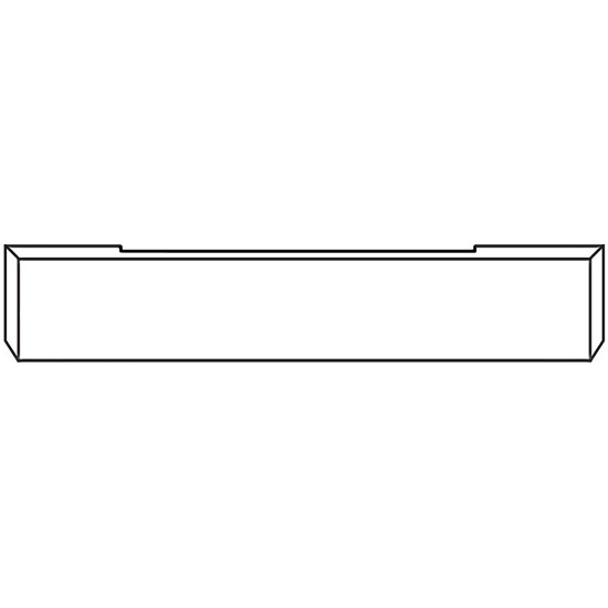 18 Inch Chrome Texas Boxed End Bumper, Blind Mount For Kenworth COE 1985-Newer