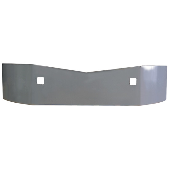 18 Inch SS Bumper, 11 Gauge With 30 Round .75 Inch Light, Fog, Tow Holes For Peterbilt 579 SBA