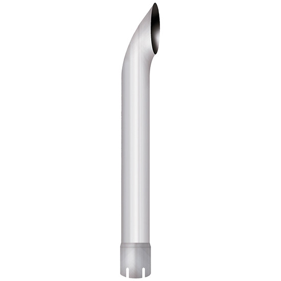 6 ID X 72 Inch Chrome West Coast Curve Exhaust Stack By BESTfit