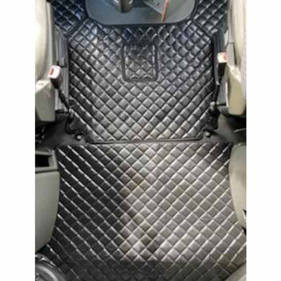 Black Eco Leather Floor Mat Set - 4 Piece For Volvo VNL 760/740 Gen III