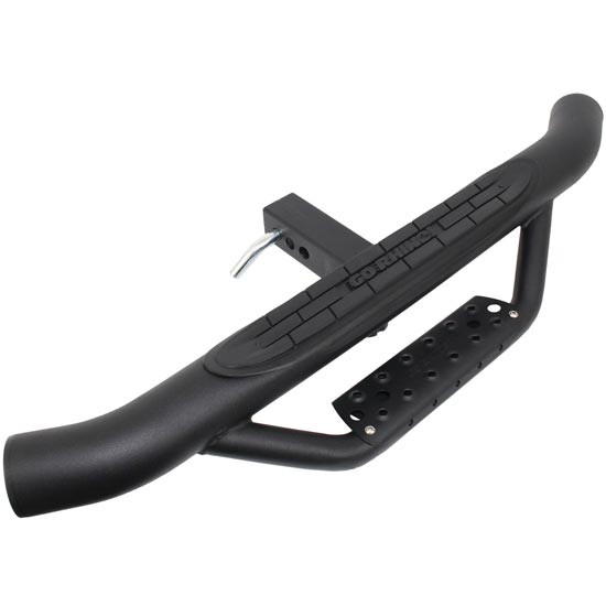 Go Rhino Black Textured Steel Dominator Dual Step For 2 Inch Hitch