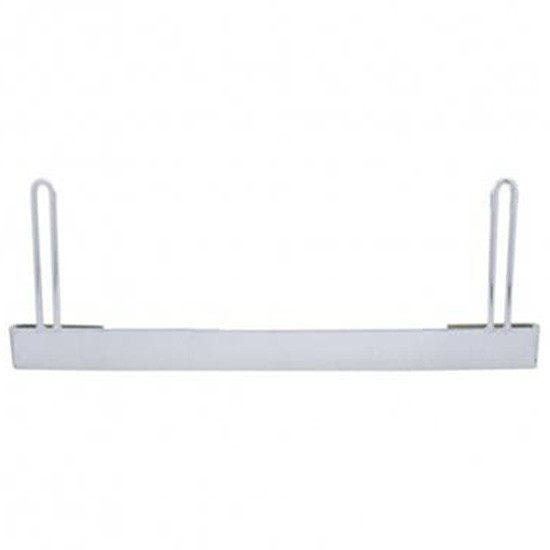 Stainless Steel Anti-Sail Bracket W/ 2 Inch Tall Bottom Plate For Peterbilt W/ 24 Inch Flaps