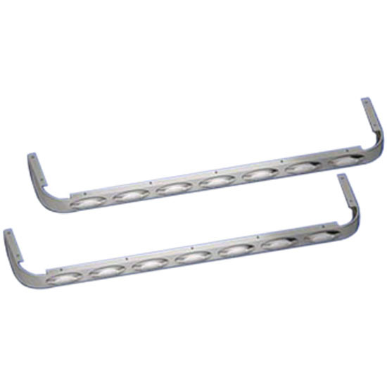 3 Inch Wide Sleeper Panel W/ 7 Amber/Clear M1 LEDs For Peterbilt 379 W/ 72 Inch Sleeper