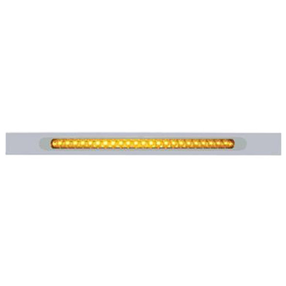 Chrome Top Mud Flap Plate W/ 23 LED Light Bar & Bezel