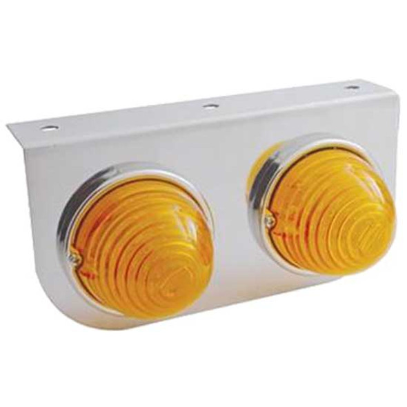 Stainless Steel Light Bracket W/ Two 17 LED Beehive Lights
