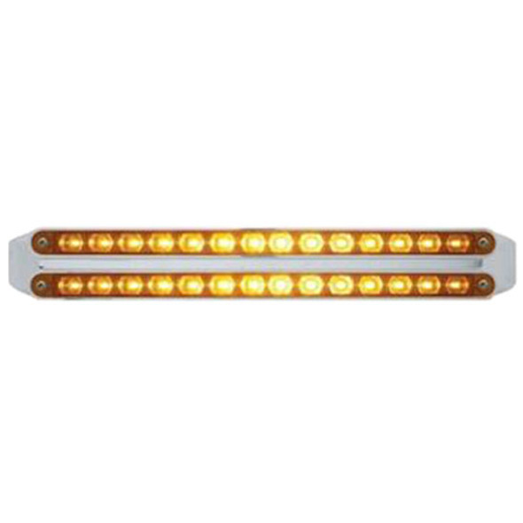 Dual 14 LED 12 Inch Turn Signal Light Bars - Amber LED