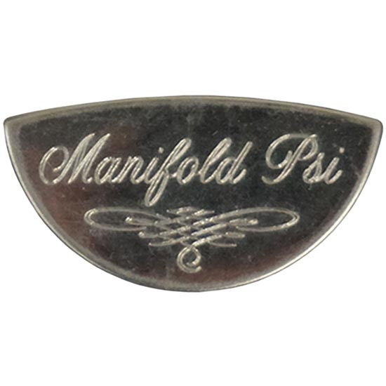 Stainless Steel Pressure Gauge Emblem