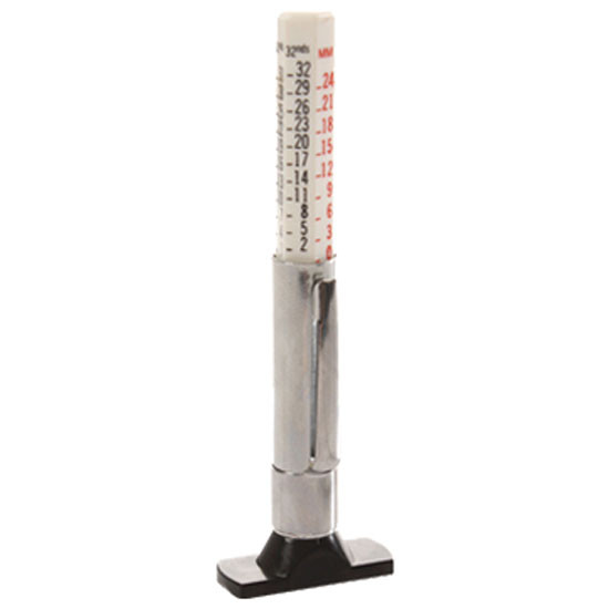 Tire Tread Depth Gauge With Dual Calibration