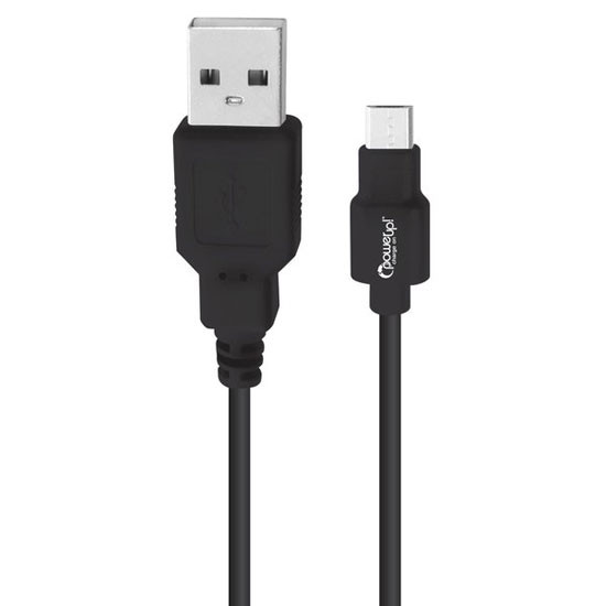 Black USB Cable To Micro USB Connector Charging Cord