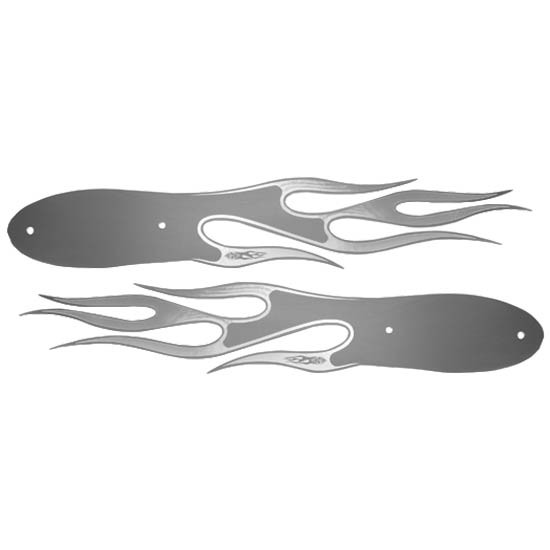 Rockwood Stainless Steel Flame Hood Emblem Accent For Peterbilt 359, 375, 377, 378 & 379