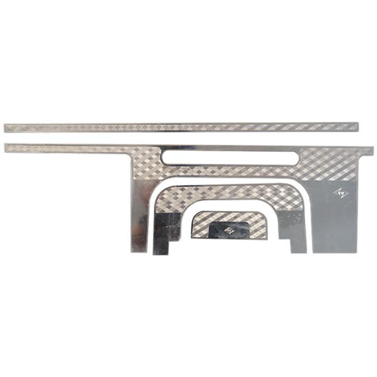 Stainless Steel 4 Piece Dash Panel Molding Trim For Peterbilt 2006-Newer