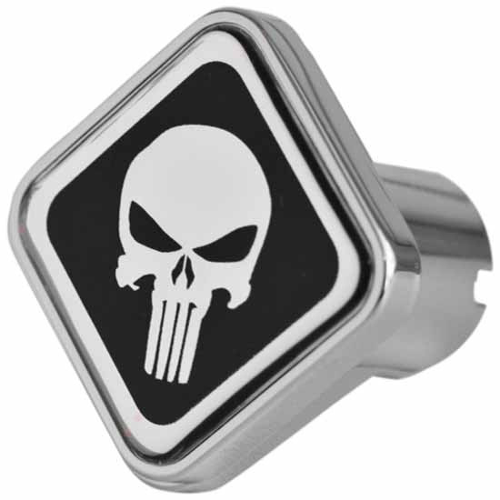 Chrome Air Brake Knob W/ Punisher Skull