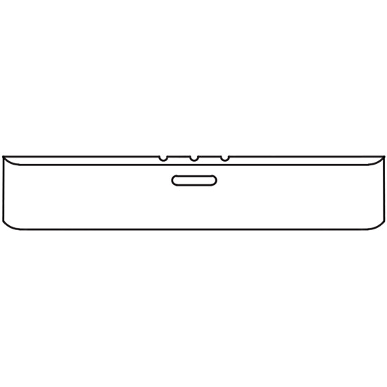 Chrome Texas Bumper 20 Inch Blind Mount W/ Rolled Ends & Tow Hole For Freightliner FLC, Classic & Cabover SFA 1984-1999